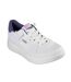 Womens/ladies Skipper Hi Canvas Trainers White Skechers-2