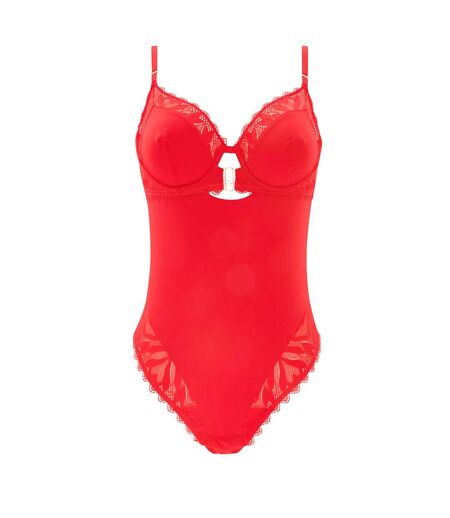 Body tanga rouge Claudia