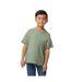 T-shirt softstyle enfant vert de gris Gildan-1