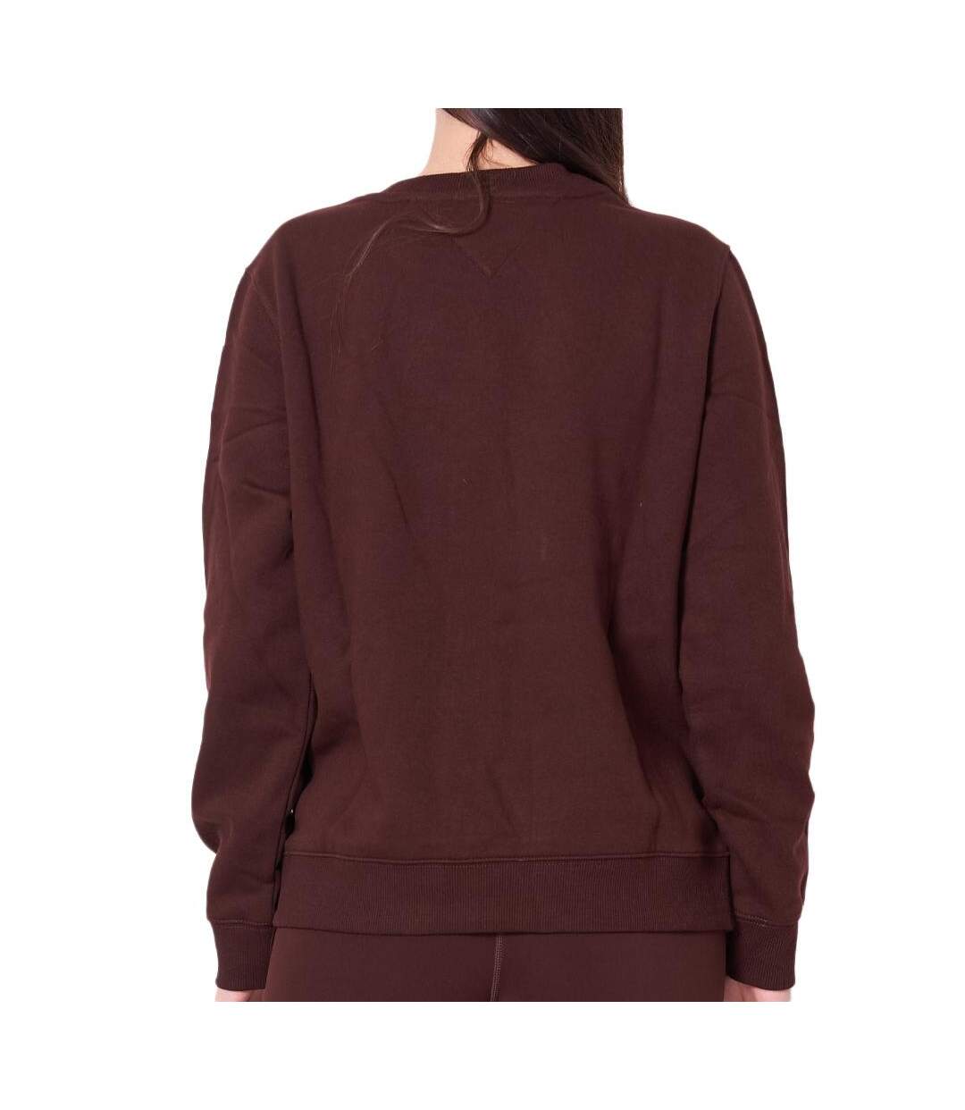 Sweat marron femme tommy hilfiger tjw reg s flag-2