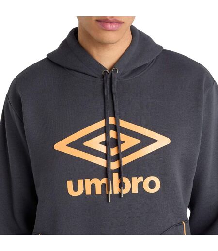 Umbro - Sweat à capuche CORE - Homme (Anthracite / Orange vif) - UTUO1992