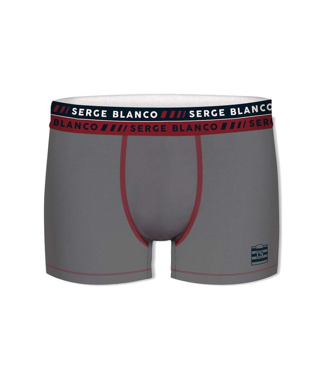 SERGE BLANCO Boxer Homme Coton CLAASS3 Gris Bordeaux