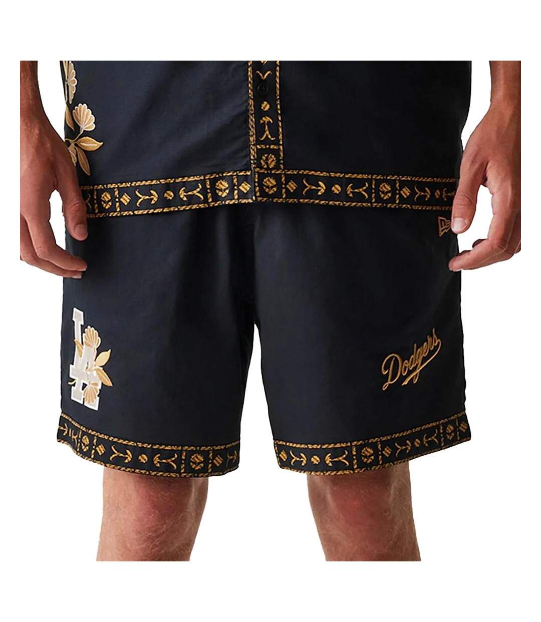 Short noir homme new era taping-1