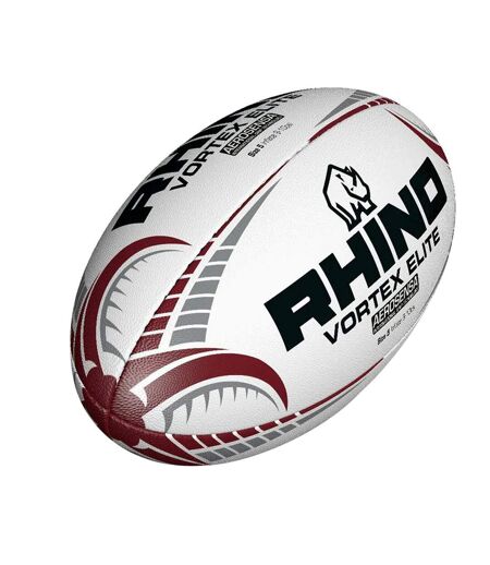 Rhino - Ballon de rugby VORTEX ELITE (Blanc) (Taille 5) - UTRD1454