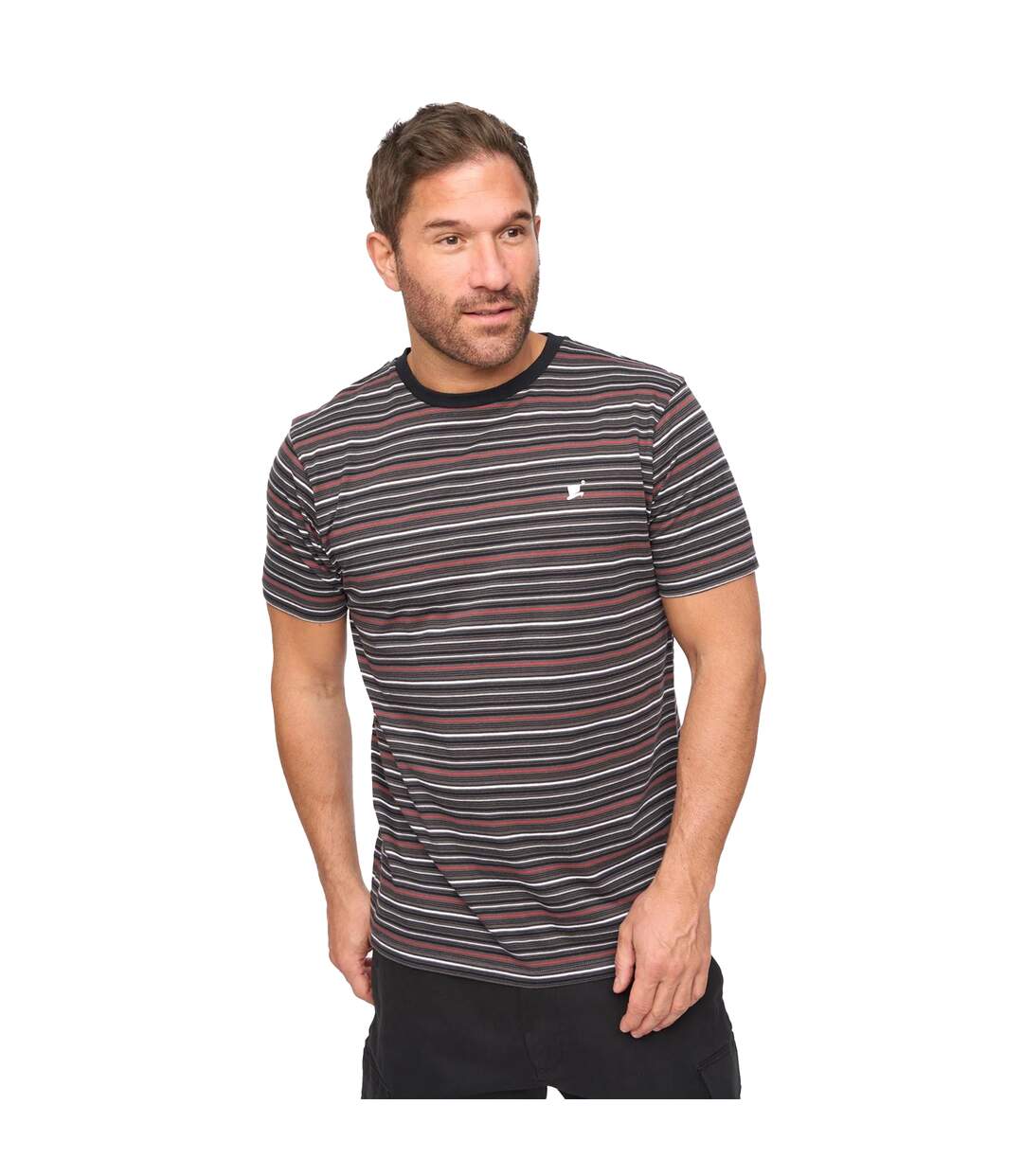 T-shirt Packham Homme Anthracite À Rayures Bewley & Ritch-2