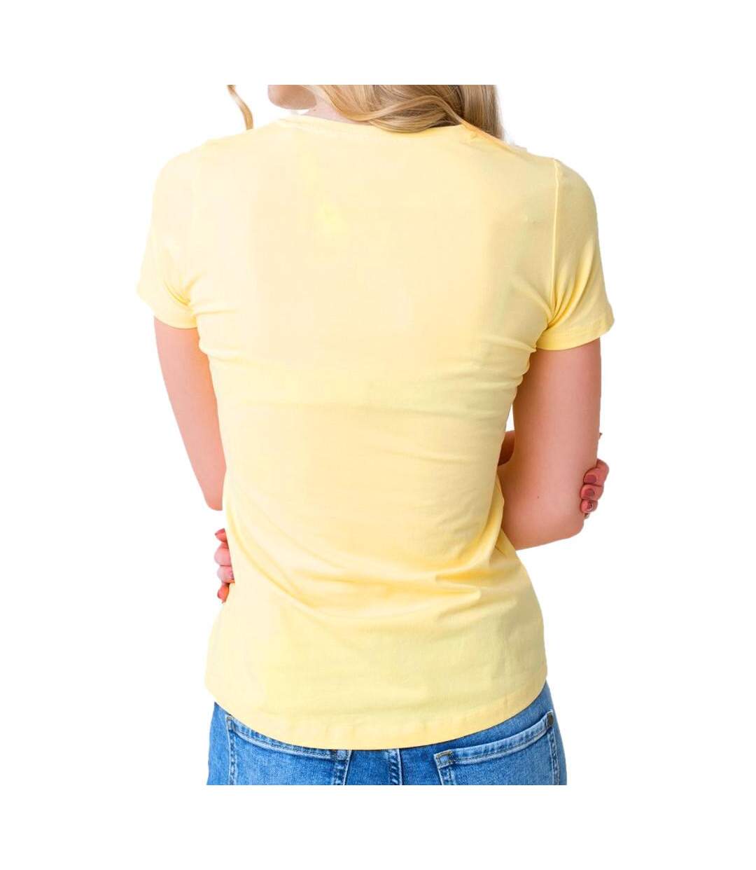 T-shirt Jaune Femme Pepe Jeans New Virginia - L-2