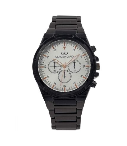 Sublime Montre Homme en Métal Noir GIORGIO