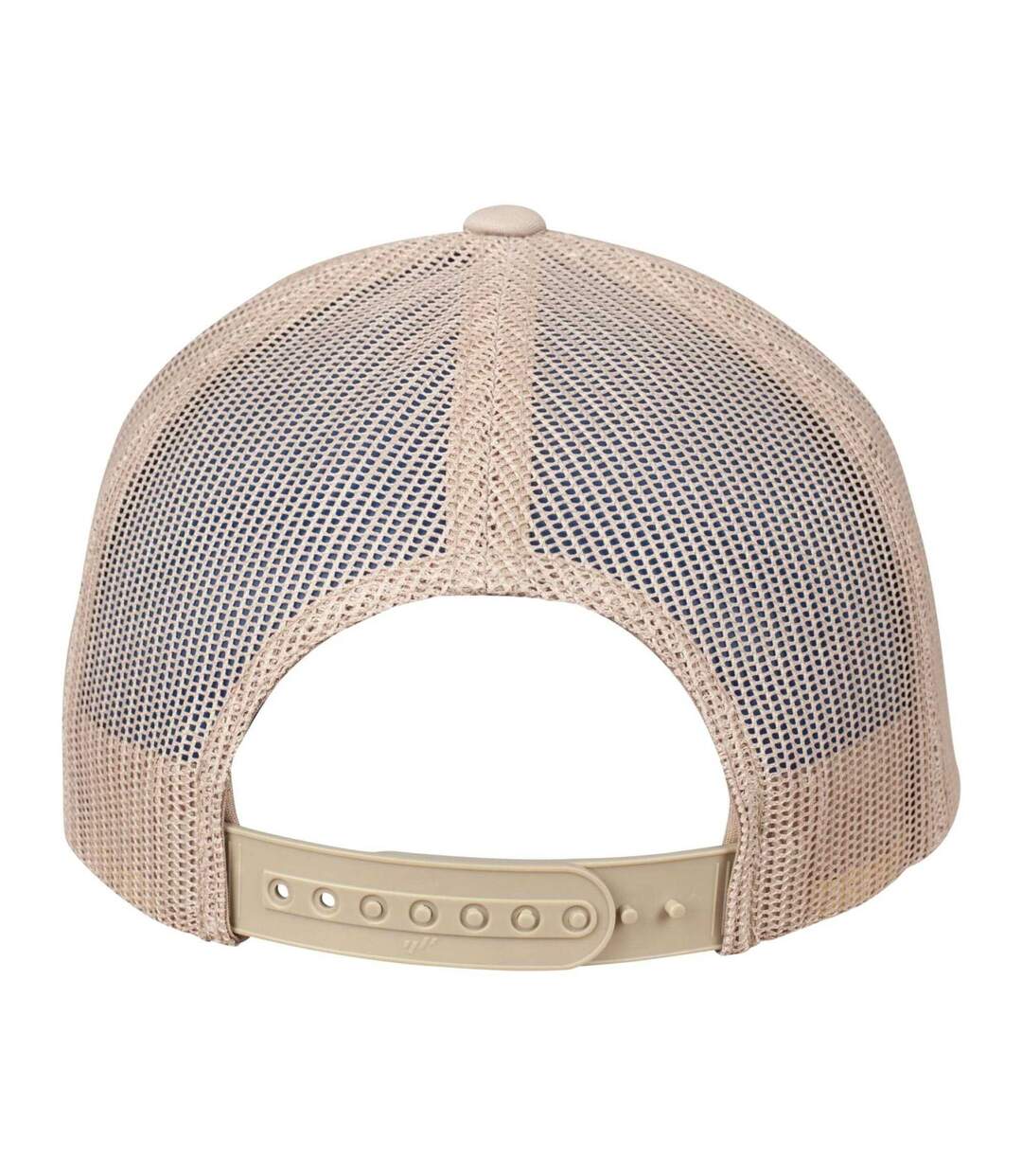 Casquette Trucker Motif/style Rétro Adulte Marron Kaki Blanc Flexfit-2
