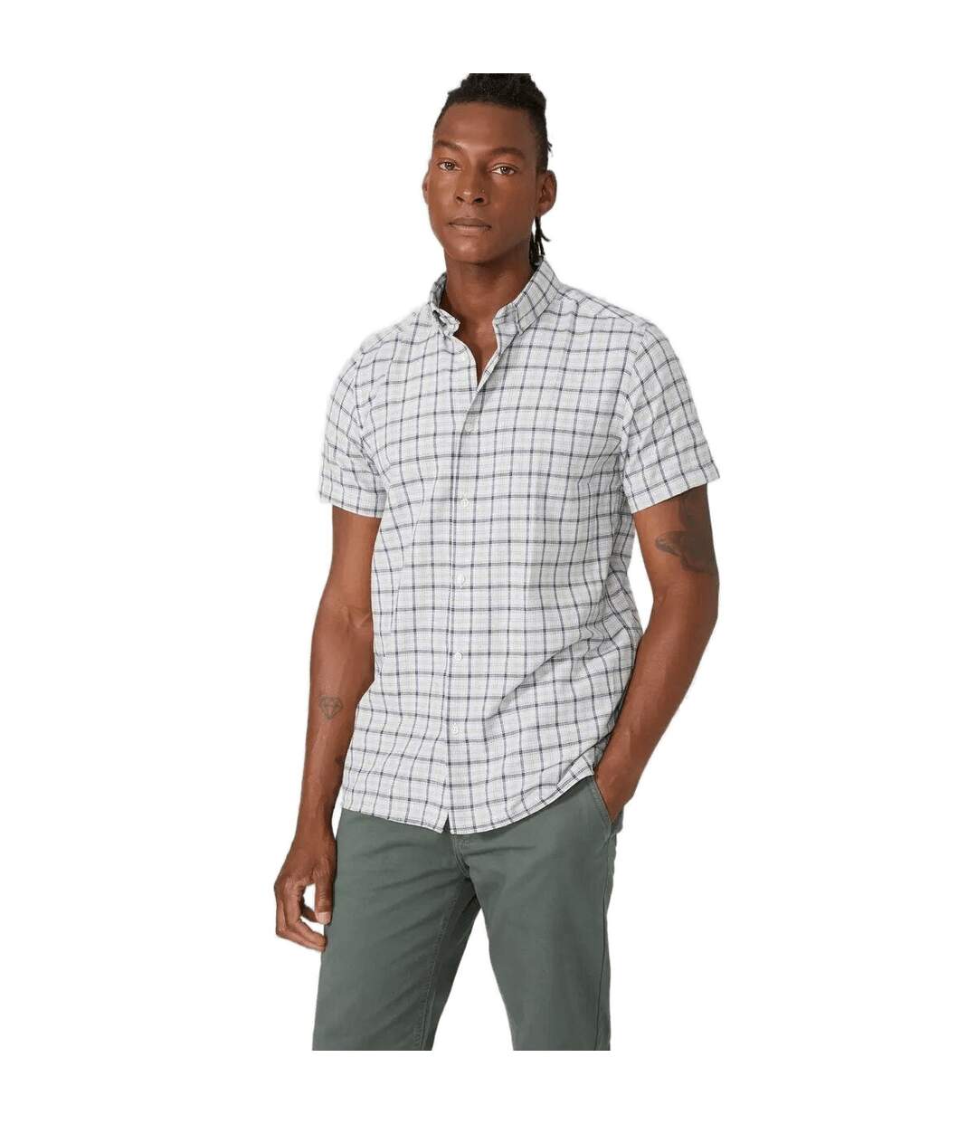 Chemise homme taupe Mantaray-1