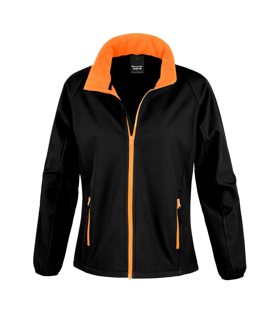 Veste softshell femme noir/orange Result