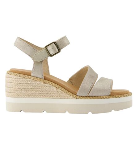 Womens/ladies Vegan Sandals Champagne Toms