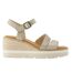 Womens/ladies Vegan Sandals Champagne Toms-3