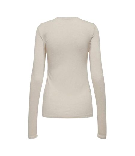 T-shirt Motif/style Uni Femme Blanc Cassé Only