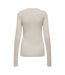 T-shirt Motif/style Uni Femme Blanc Cassé Only-3