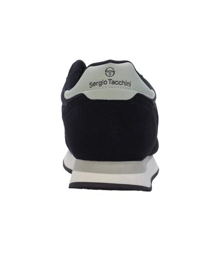 Baskets Motif/style Logo Monza Homme Noir Blanc Pervenche Sergio Tacchini