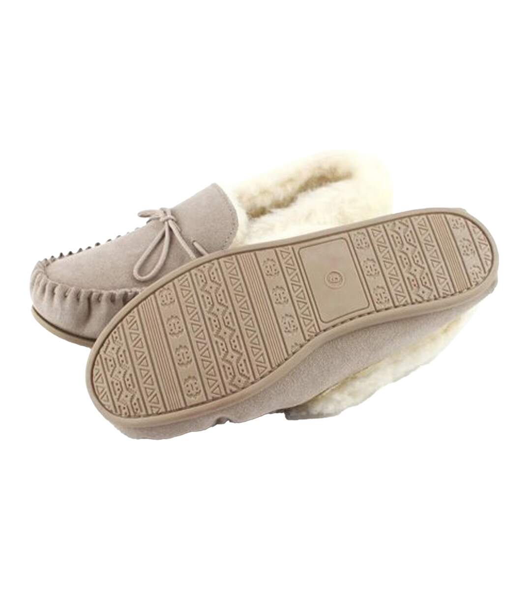 Mocassins willa femme beige gris Eastern Counties Leather-2