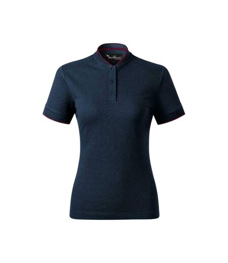 Polo Motif/style Losange Femme Bleu Marine Malfini
