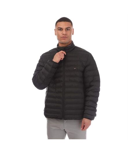 Mens Recycled Packable Padded Jacket Black Tommy Hilfiger