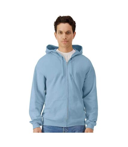 Veste à capuche homme bleu de gris Gildan