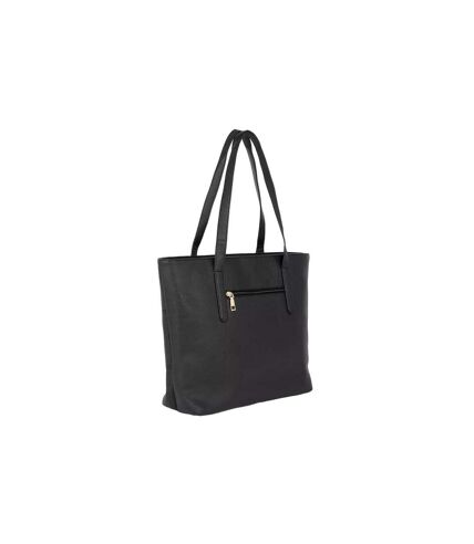 Womens/ladies trish stitched tote bag one size black Dorothy Perkins