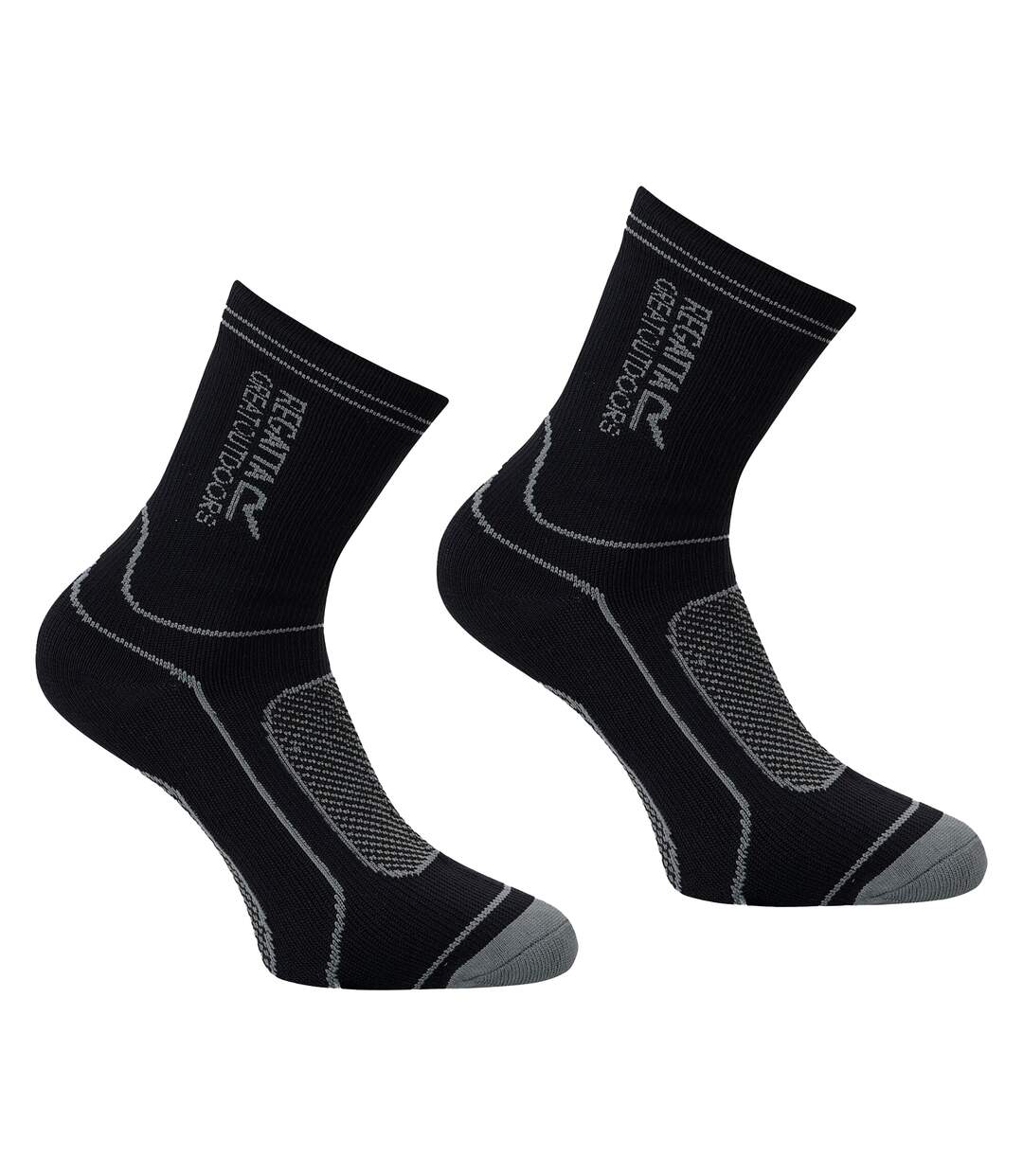 Chaussettes Adulte Noir Granite Regatta-1