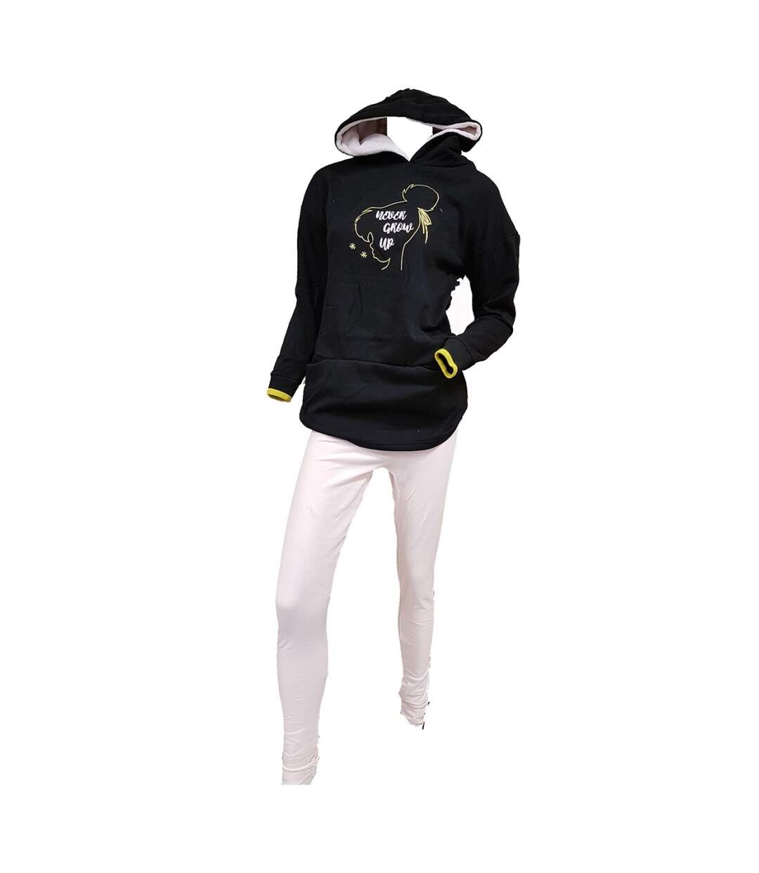 Pyjama Femme La Fée Clochette, Disney en Coton -Chaleur,Douceur et Confort--1