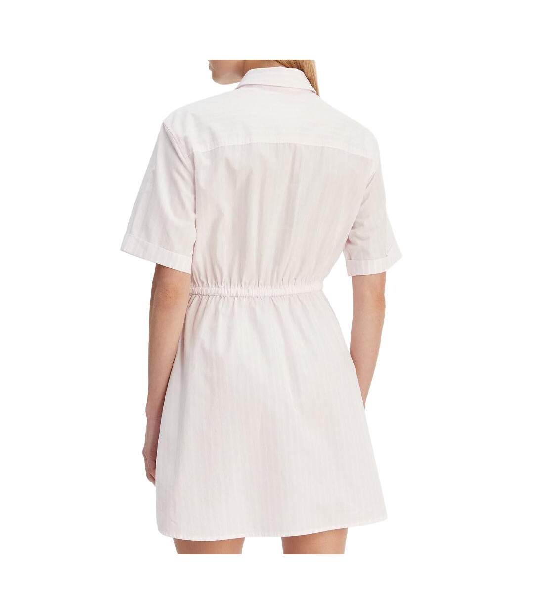 Robe rose/blanche femme tommy hilfiger stripe-2