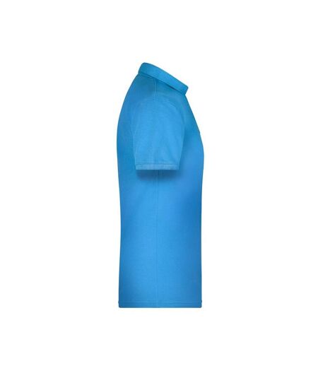 Polo Bio Workwear Homme Turquoise Pâle James And Nicholson