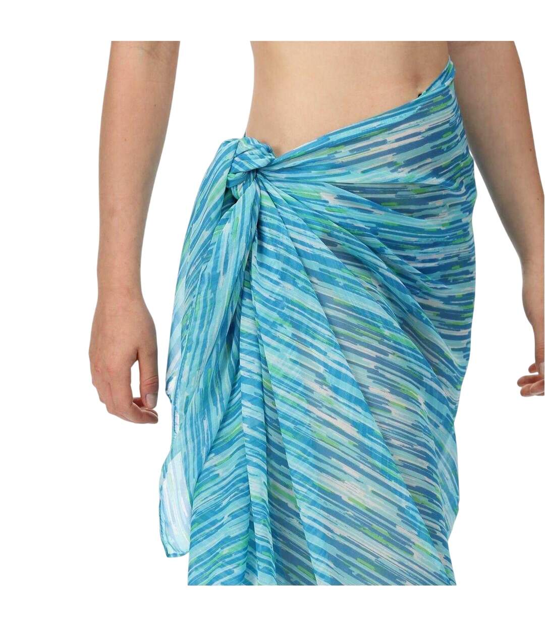 Paréo Transparent Motif/style Abstrait Shayla Femme Bleu Ciel Abstrait Regatta-2