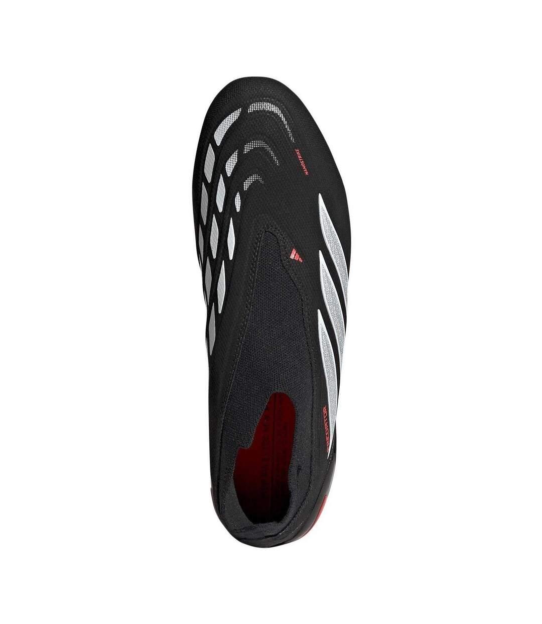 Mens Predator League Firm Ground Football Boots Black Red Adidas-4