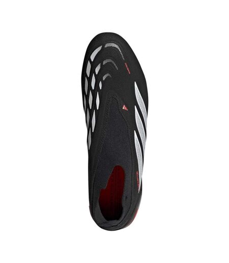 Mens Predator League Firm Ground Football Boots Black Red Adidas