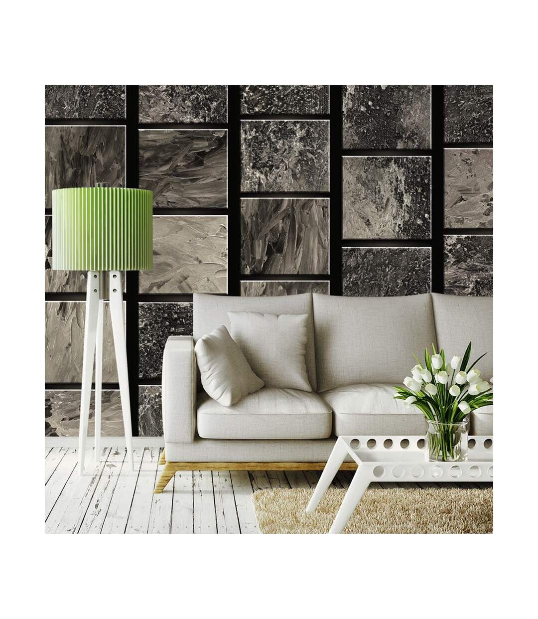 Papier Peint Painted Squares 50x1000cm-1