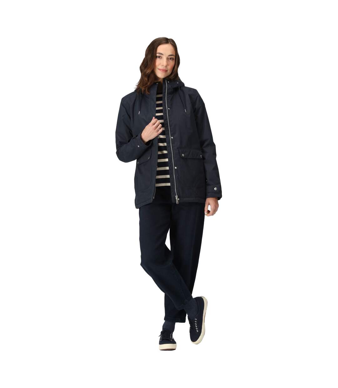 Veste Imperméable Broadia Femme Bleu Marine Regatta-1
