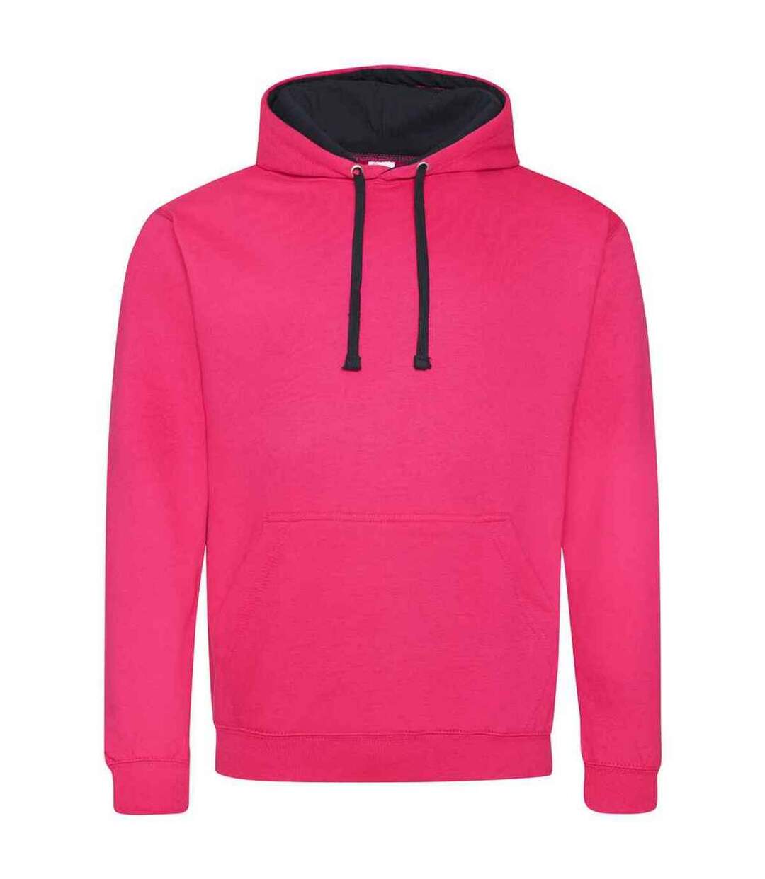 Womens/ladies varsity hoodie hot pink/french navy Awdis