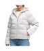 Doudoune gris clair femme calvin klein jeans satin-1