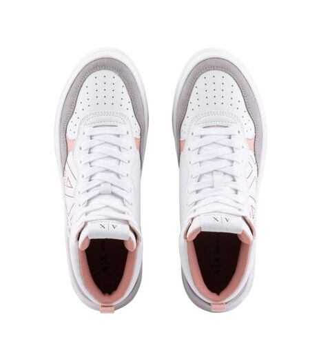 Baskets Femme Blanc Rose Armani Exchange