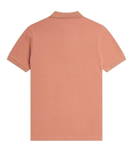 Polo Motif/style Col À Double Rayure Homme Pêche Fred Perry