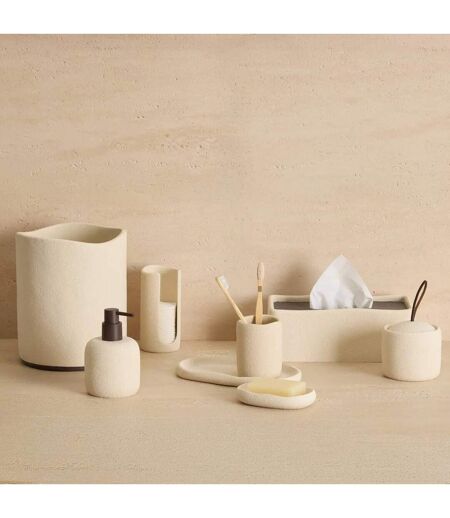 Boîte à Mouchoirs en Résine Olea 25cm Beige