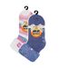 2 Pack Ladies Soft Lounge Socks with Grips-2