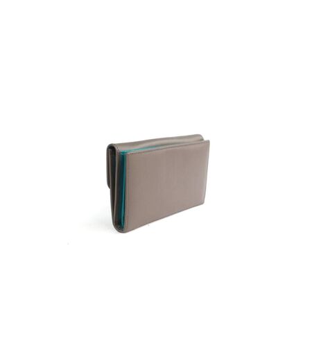 Eastern Counties Leather - Porte-monnaie BRIDGET (Taupe / Turquoise vif) (Taille unique) - UTEL364