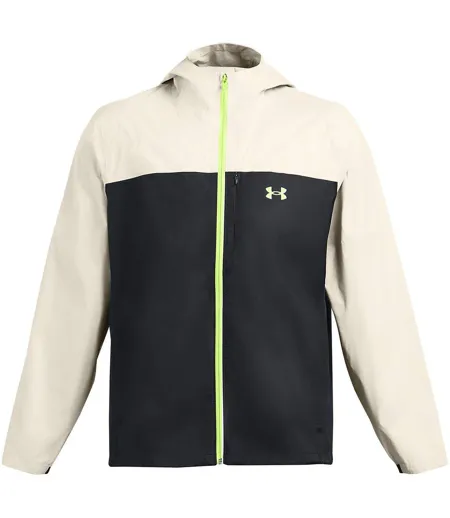 Mens Cloudstrike Waterproof Jacket White Under Armour