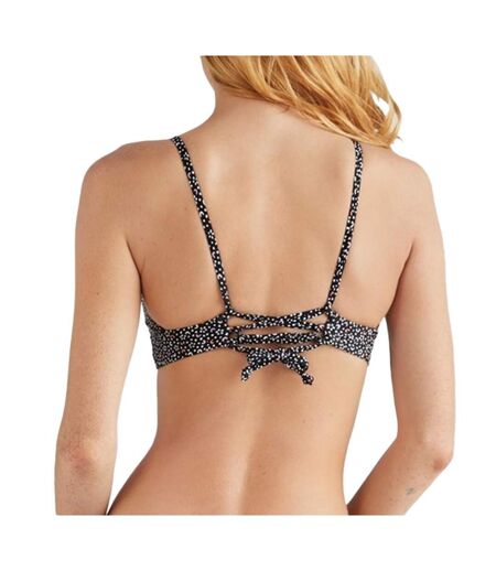 Haut de maillot de bain noir/orange femme o'neill wave