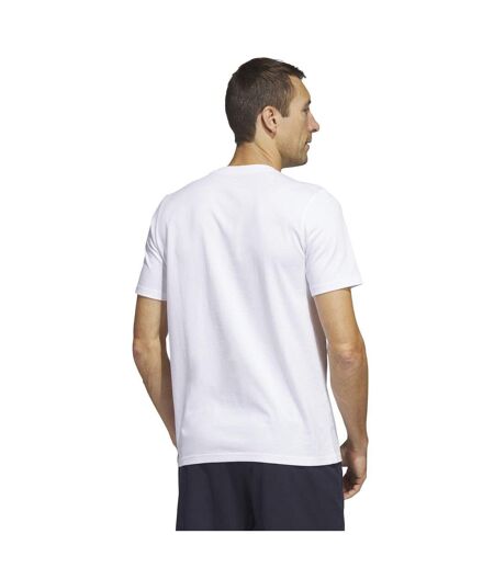 Mens Camo Cotton Regular T-shirt White Adidas