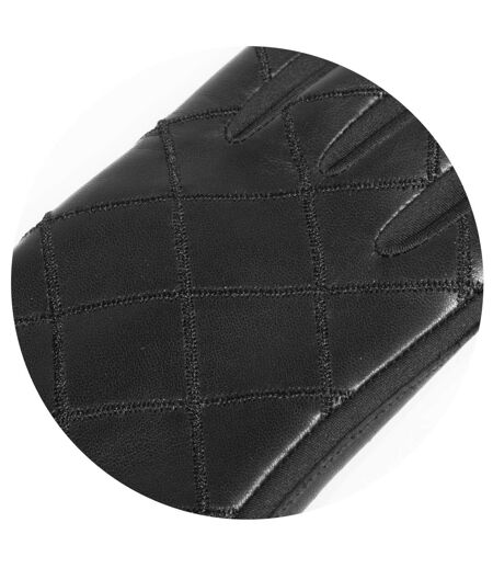 Isotoner Gants femme tactiles en cuir de mouton - doublés chaud