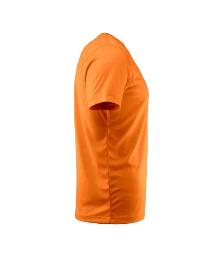 T-shirt Run Homme Orange Printer RED