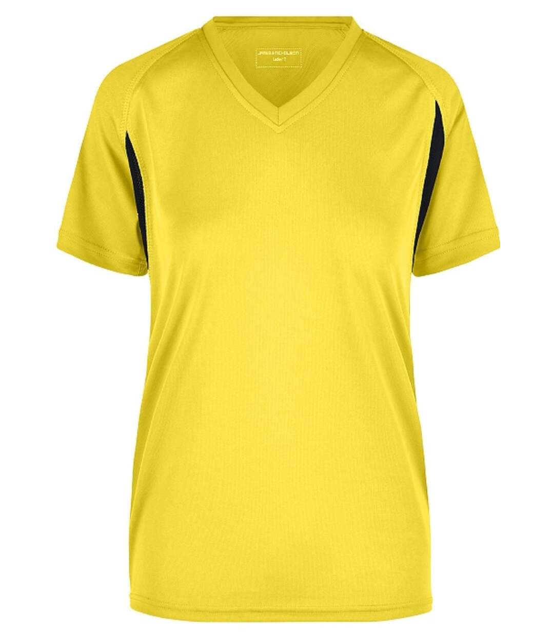 t-shirt running respirant JN316 - jaune - FEMME-1