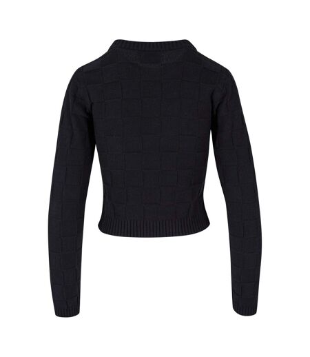 Sweat Motif/style À Carreaux Femme Noir Urban Classics