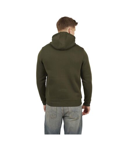 Mens Crossover Overhead Hoodie Khaki Brave Soul