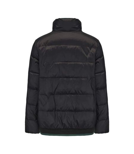 Womens/ladies Reversible Lightweight Slim Down Jacket Black Firetrap