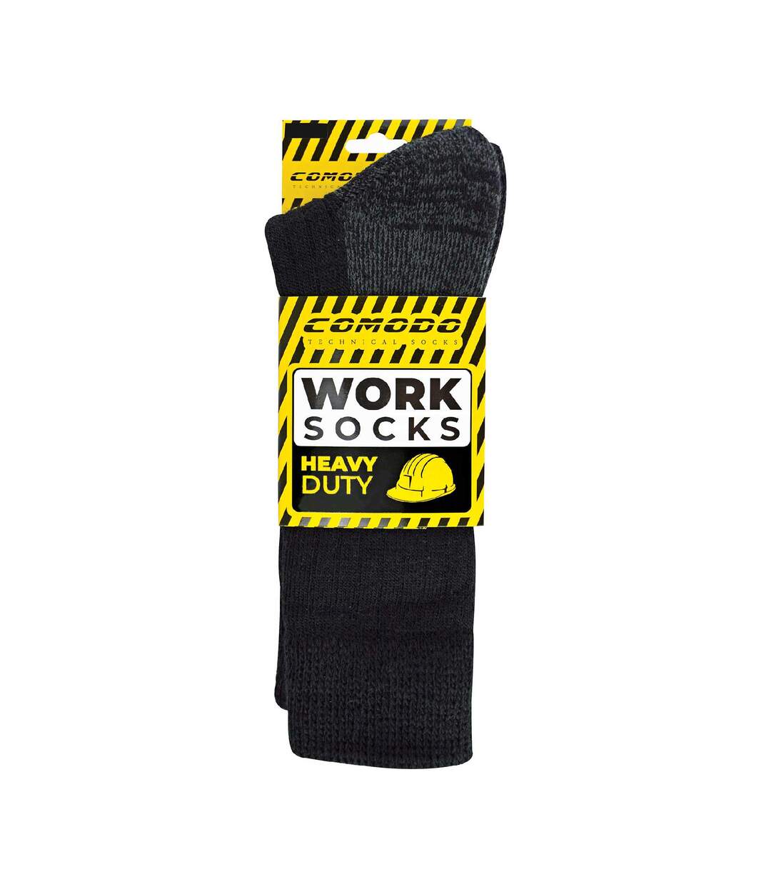 COMODO - 1 Paire Chaussettes Homme Laine Travail Mi-mollet Chaudes-2